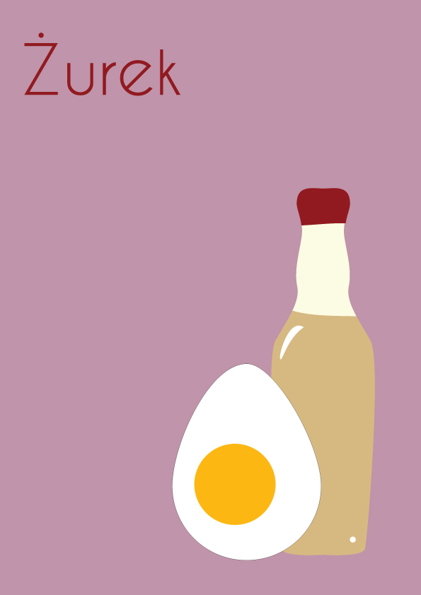 zurek - Zupy polskie. Plakaty do kuchni
